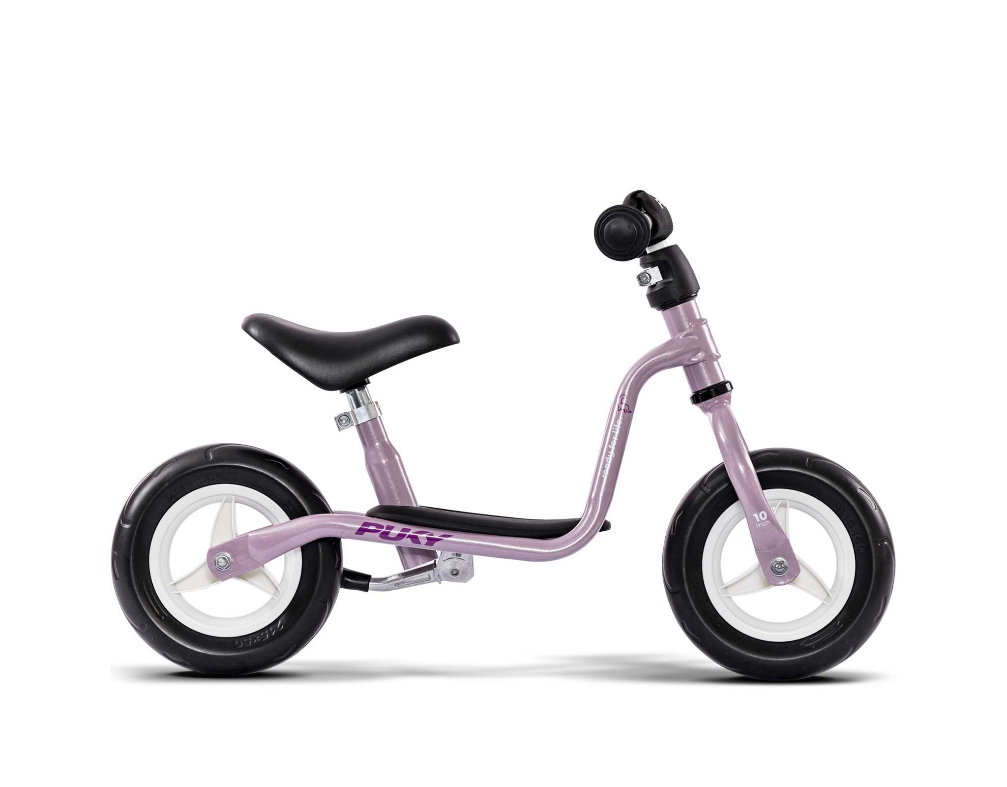 Kinderfahrrad, Laufrad, Lila, Gummi-Reifen, Sattel, 