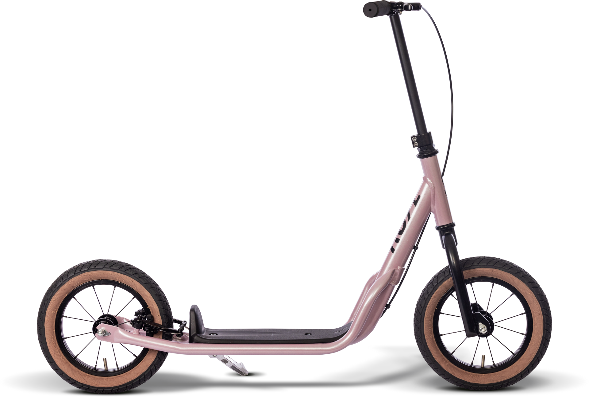 E-Scooter, Fahrrad, Stahlrahmen, Gummireifen, Pink, 