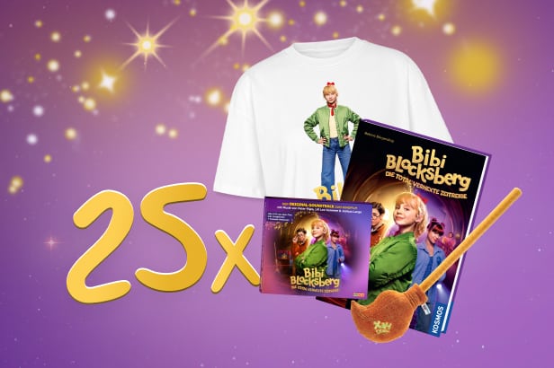 Tee shirt, Weißes Shirt, Bibi Blocksberg, Merchandise, Geschenkset, 