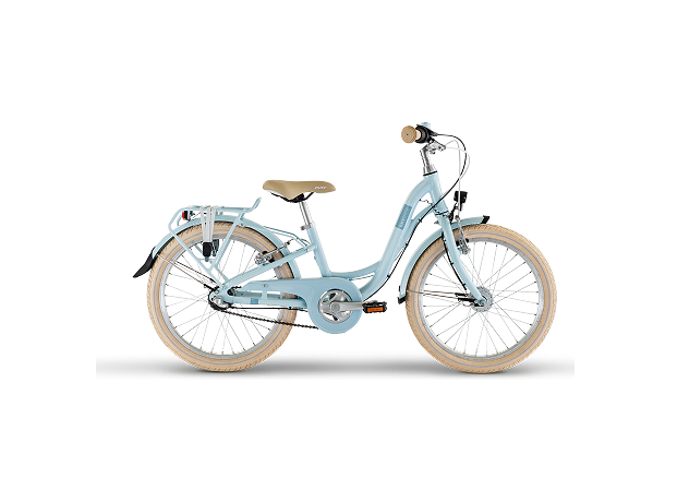 Fahrrad, Citybike, Kinderfahrrad, Schwarz, Beige Sattel, 