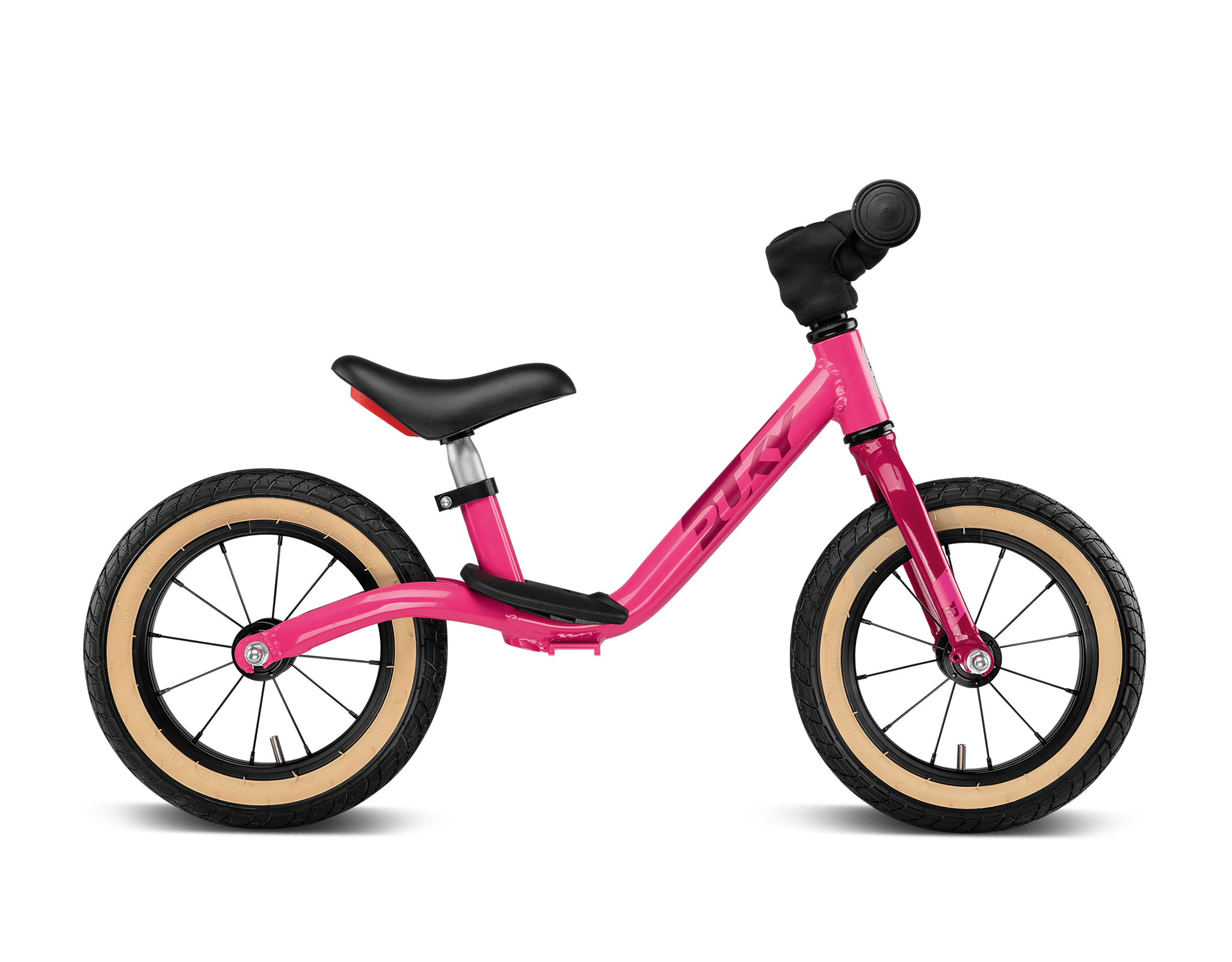Kinderfahrrad, Balancebike, Pink, Gummireifen, Stahlrahmen, 