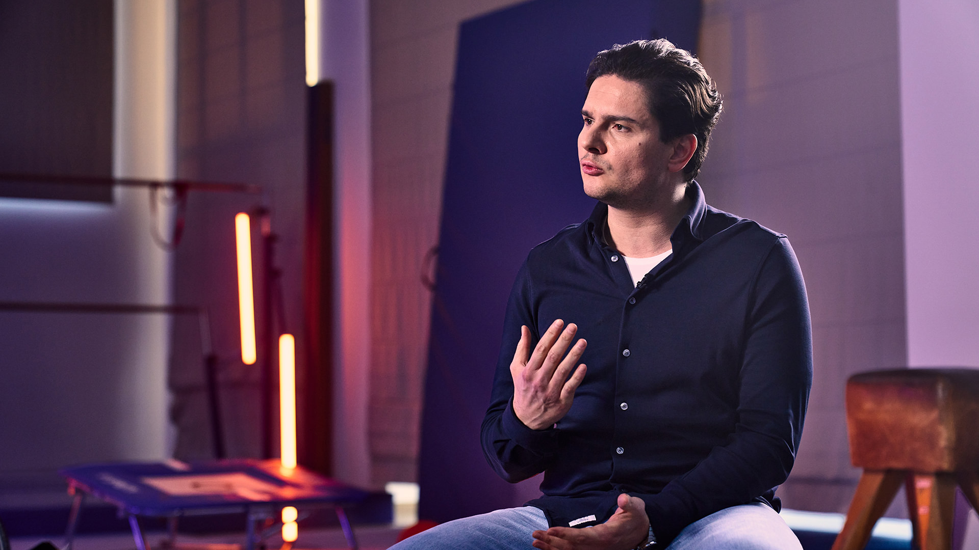 Hemd, dunkelblau, Kleidungsstück, Mann, Studio, 