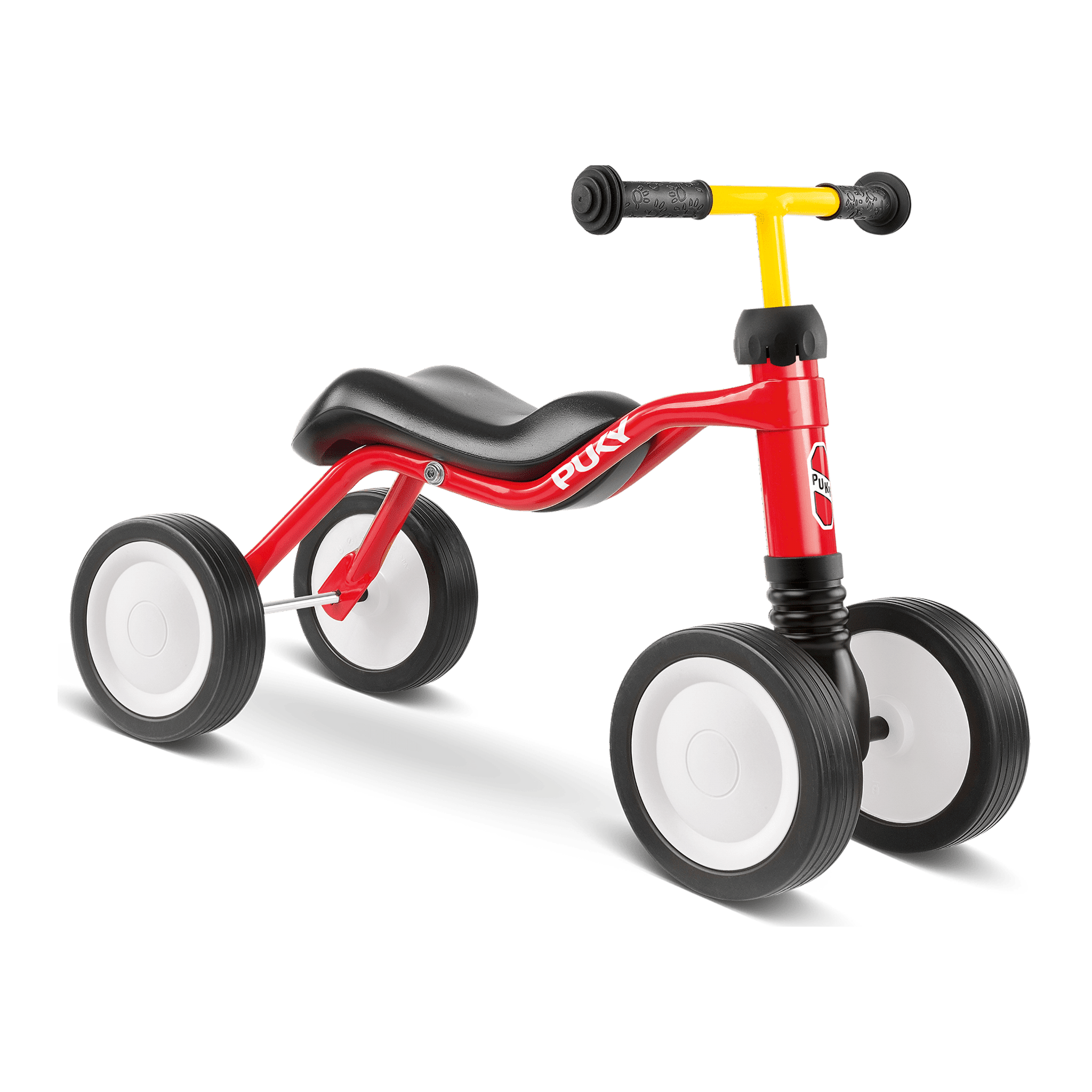 Kinderfahrrad, Balancebike, Rot, Gummi-Laufrad, Sitz ergonomisch, 