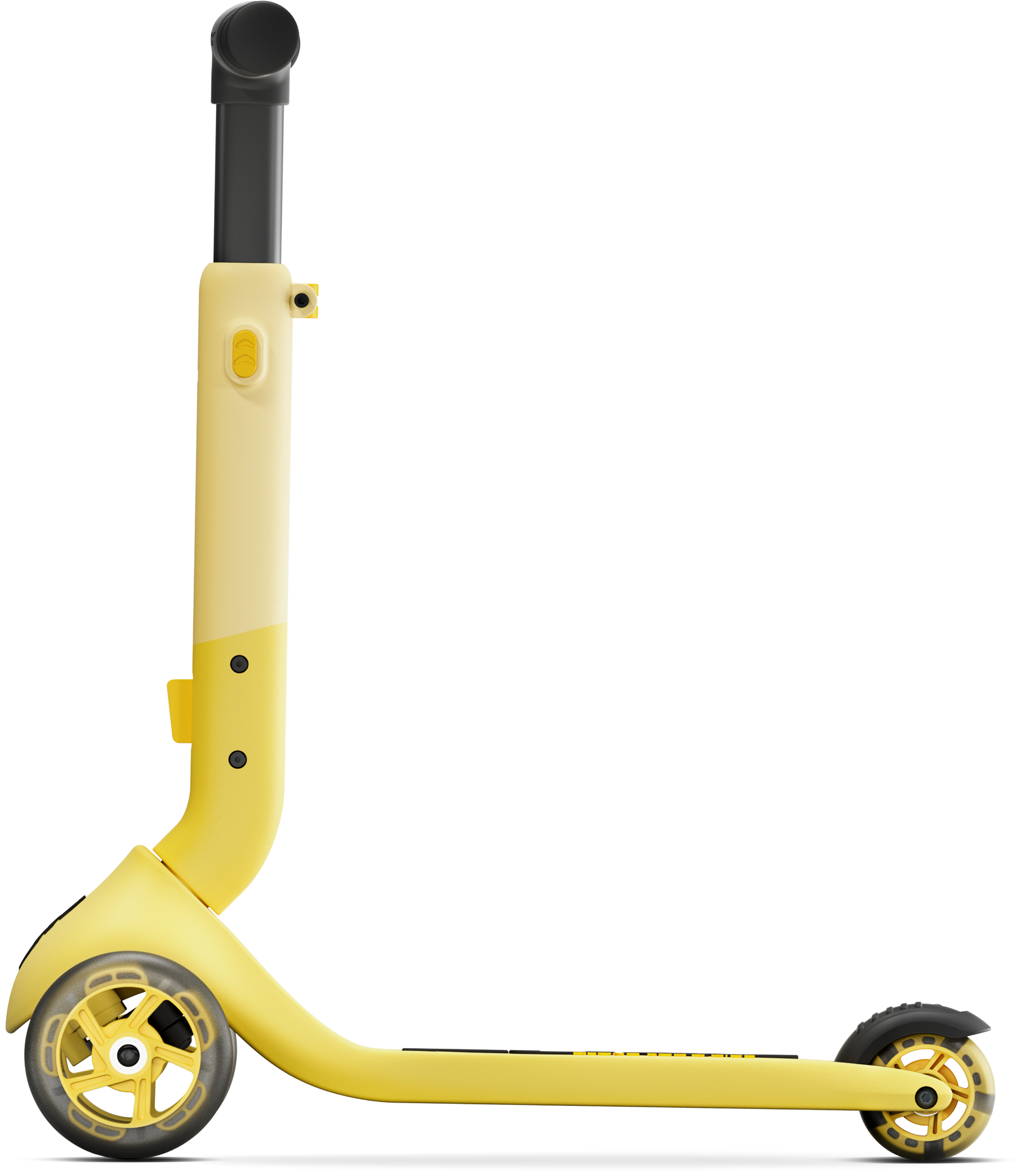 Elektro-Scooter, Trottinett, gelb, Rädern, Lenkerhöhe verstellbar, 