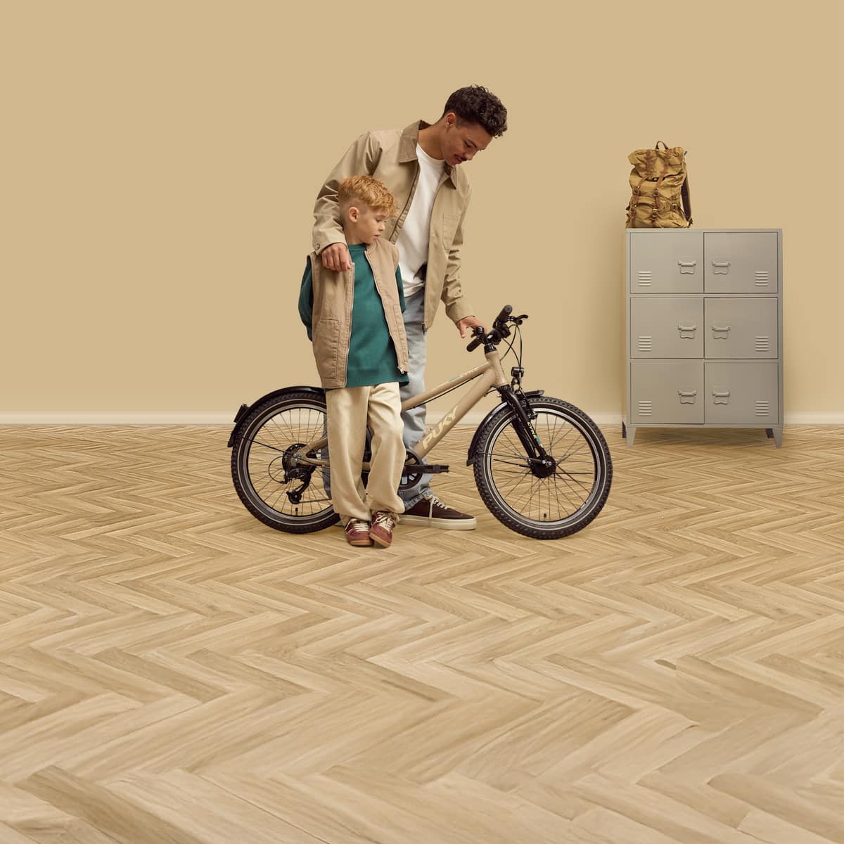 Fußboden, Bodenbeläge, Fahrrad, Mann, Person, 