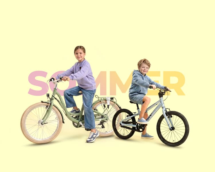 Kinderfahrrad, Pedalrad, Zweirad, Gemustertes Fahrrad, Sommer, 