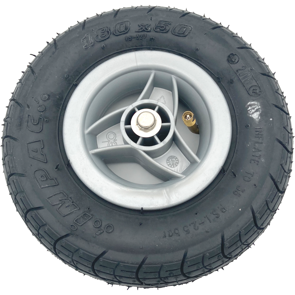 Hinterrad kpl. luftb. silber