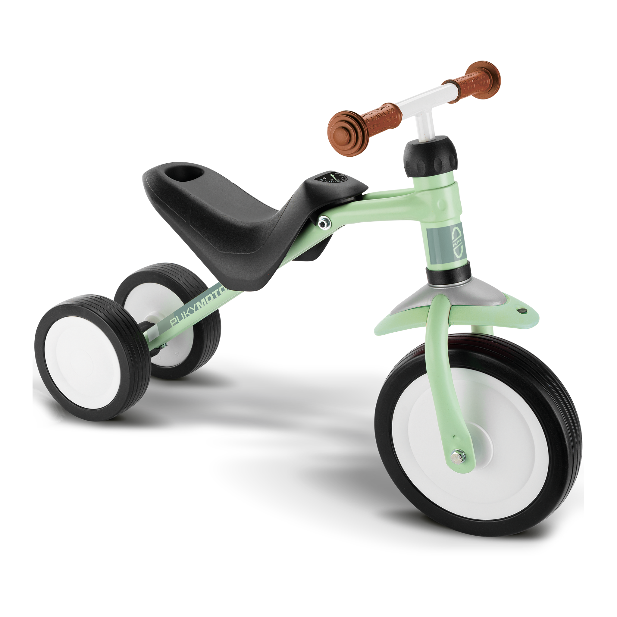 Kinderfahrzeug, Trike, Trottinett, Grüne Farbe, Glatte Räder, 