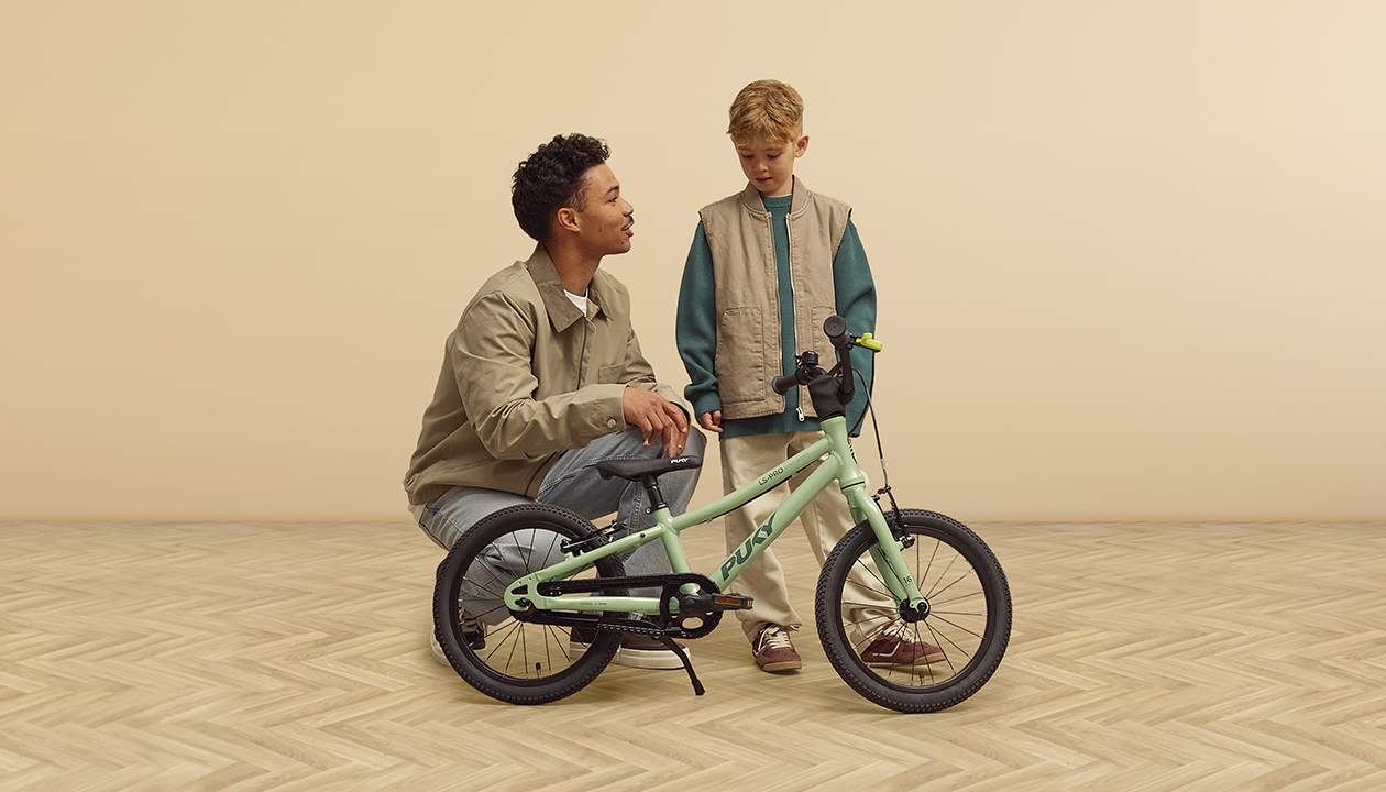 Kinderfahrrad, Grün, Rahmen aus Metall, Laufrad, Sicherheitsgriff, 