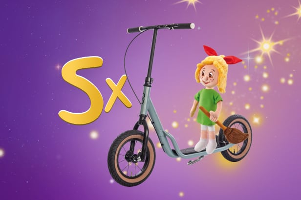Kleinrad, Scooter, Spielzeug, Puppe, Magische Pixie, 