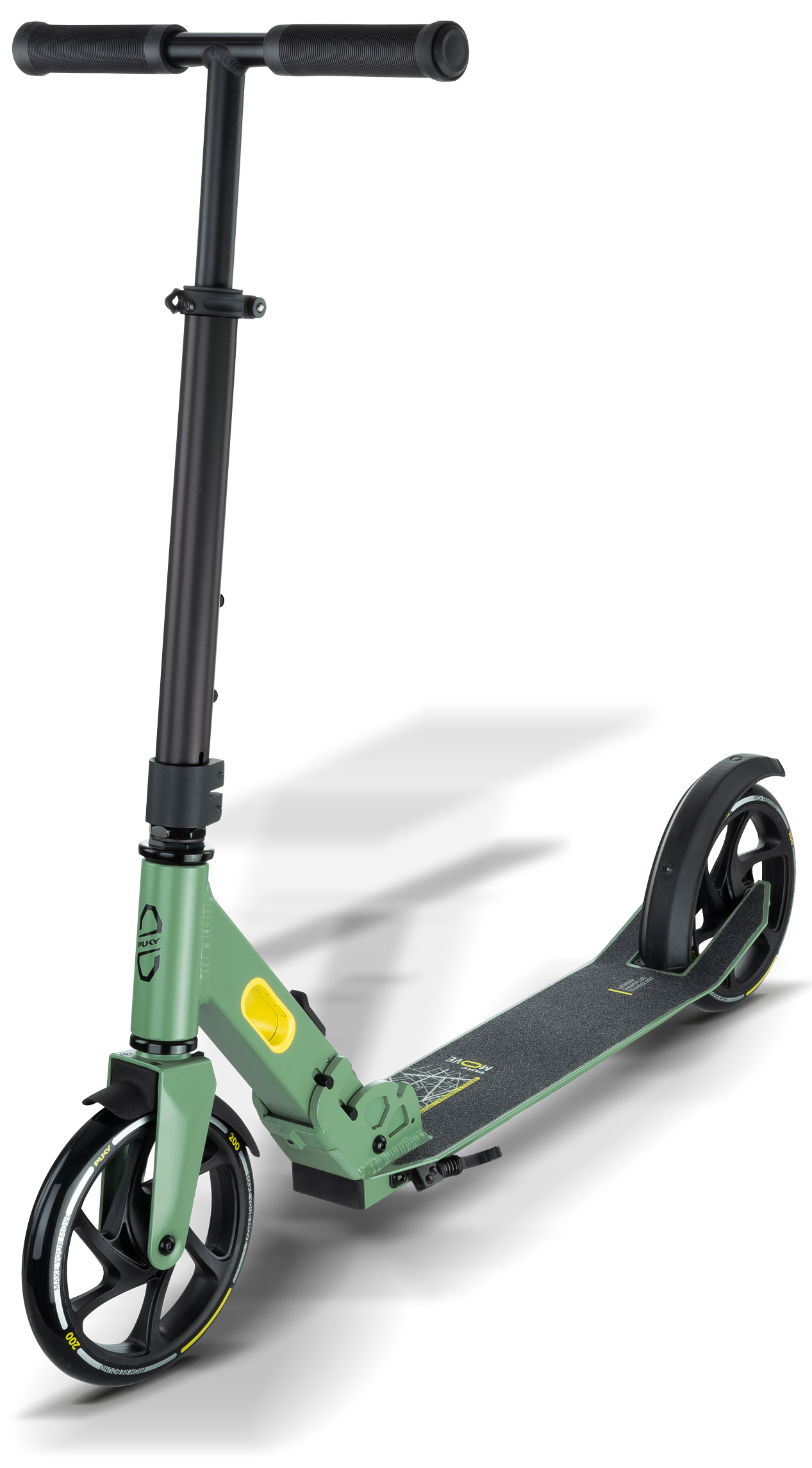 Tretroller, Scooter, E-Scooter, Gummirad, Schafthöhe verstellbar, 