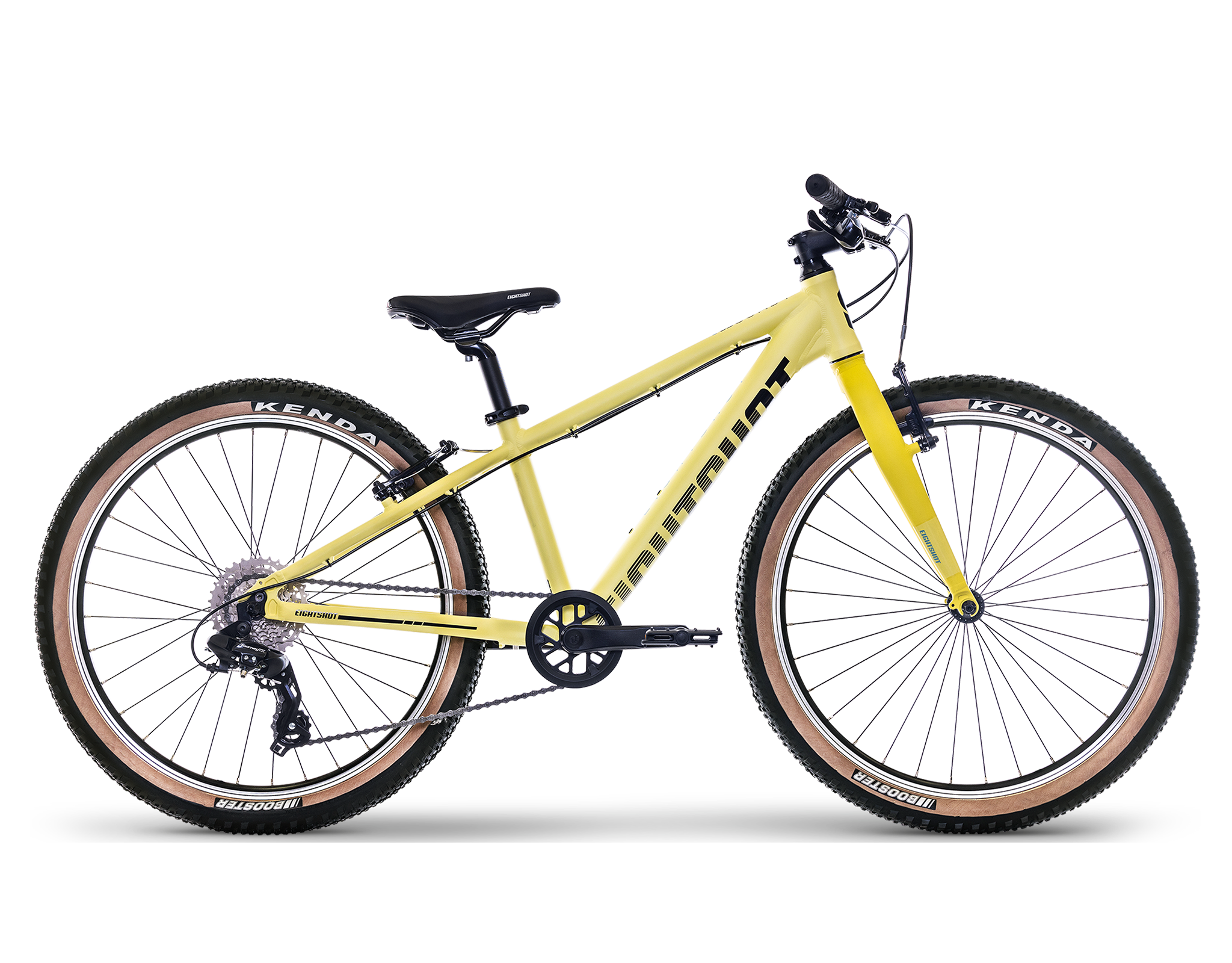 Fahrrad, Mountainbike, Gelb, Schaltung, Bremsen, 