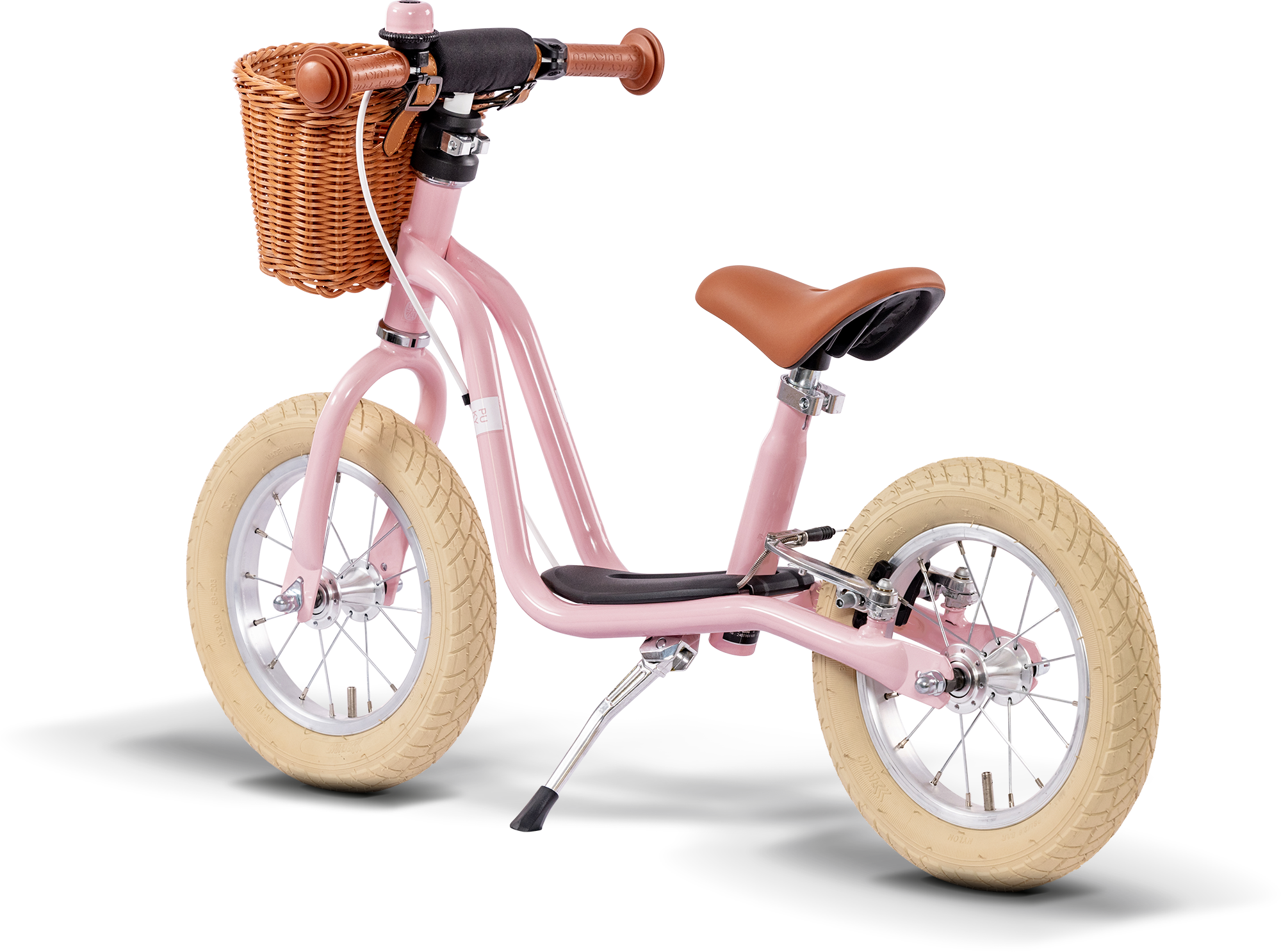 Kinderfahrrad, Balancebike, Pinke Fahrrad, Metallrahmen, Gepolsterter Sattel, 