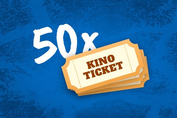 Kino-Ticket, Filmticket, 50er-Jahre, Kino-Gutschein, Ticket-Layout, 