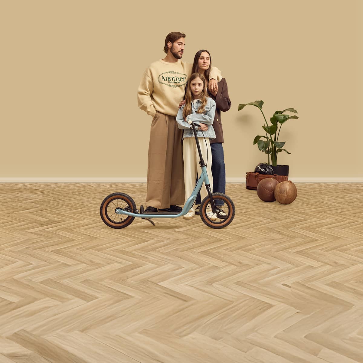 Holz, Motorroller, Fußboden, Bodenbeläge, E-Scooter, 