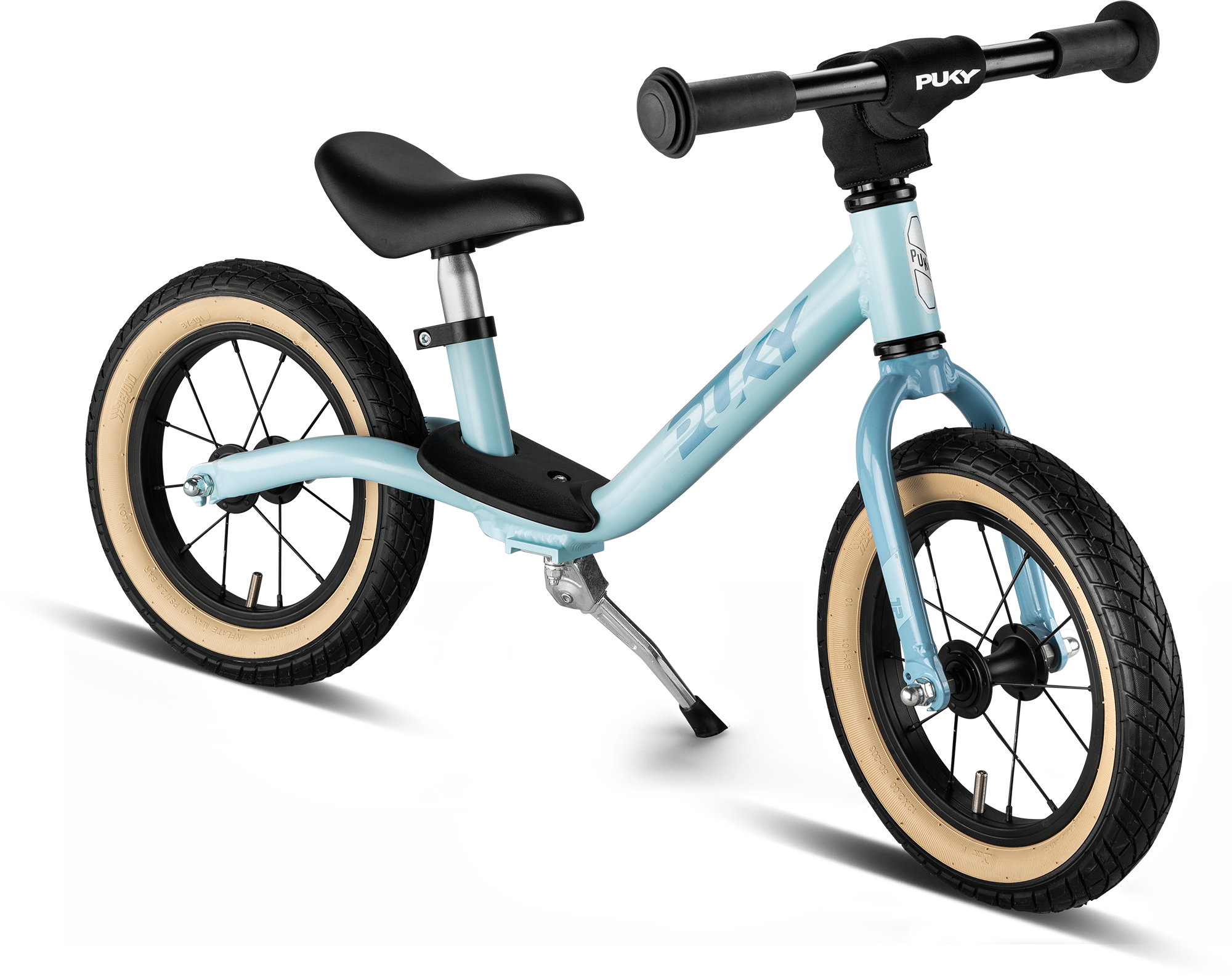 Balance-Bike, Kinderfahrrad, Ständer, Hellas-blaues Rahmen, Gummie Reifen, 