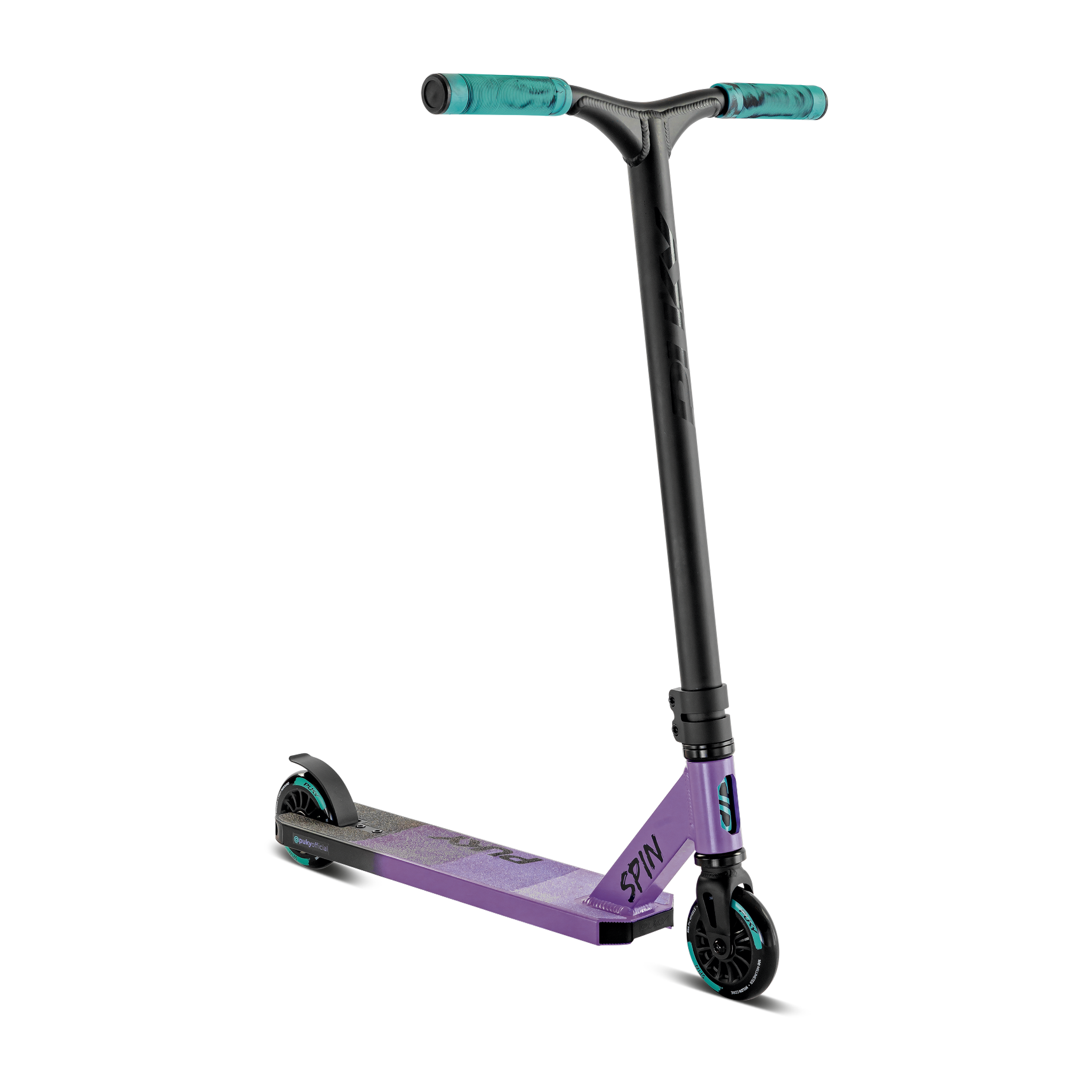 Tretroller, Scooter, Kickboard, Aberlaufgriffe, Lila, 