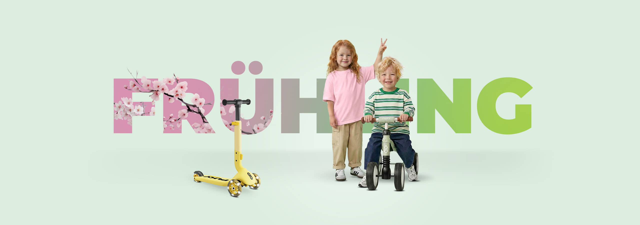 Kinder, Scooter, Trike, Puppe, Spielzeug, 