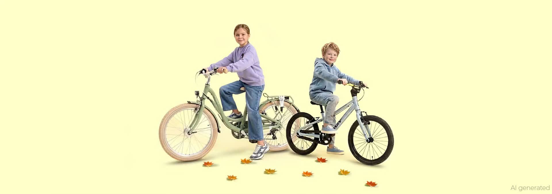 Kinderfahrrad, Cityfahrrad, Tiefeinstieg, Mintgrün, Silber, 