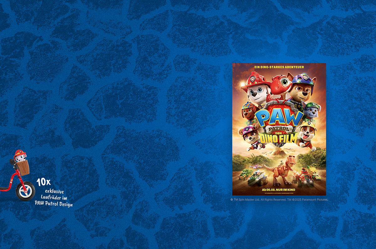 paw patrol, plakat, dino film, kino, strandkorb, 