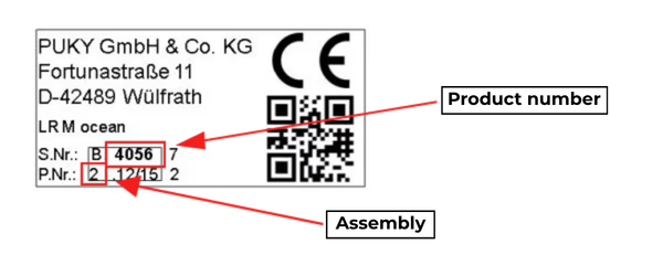 Produktetikett, Montage, Modellnummer, Barcode, Zertifikat, 