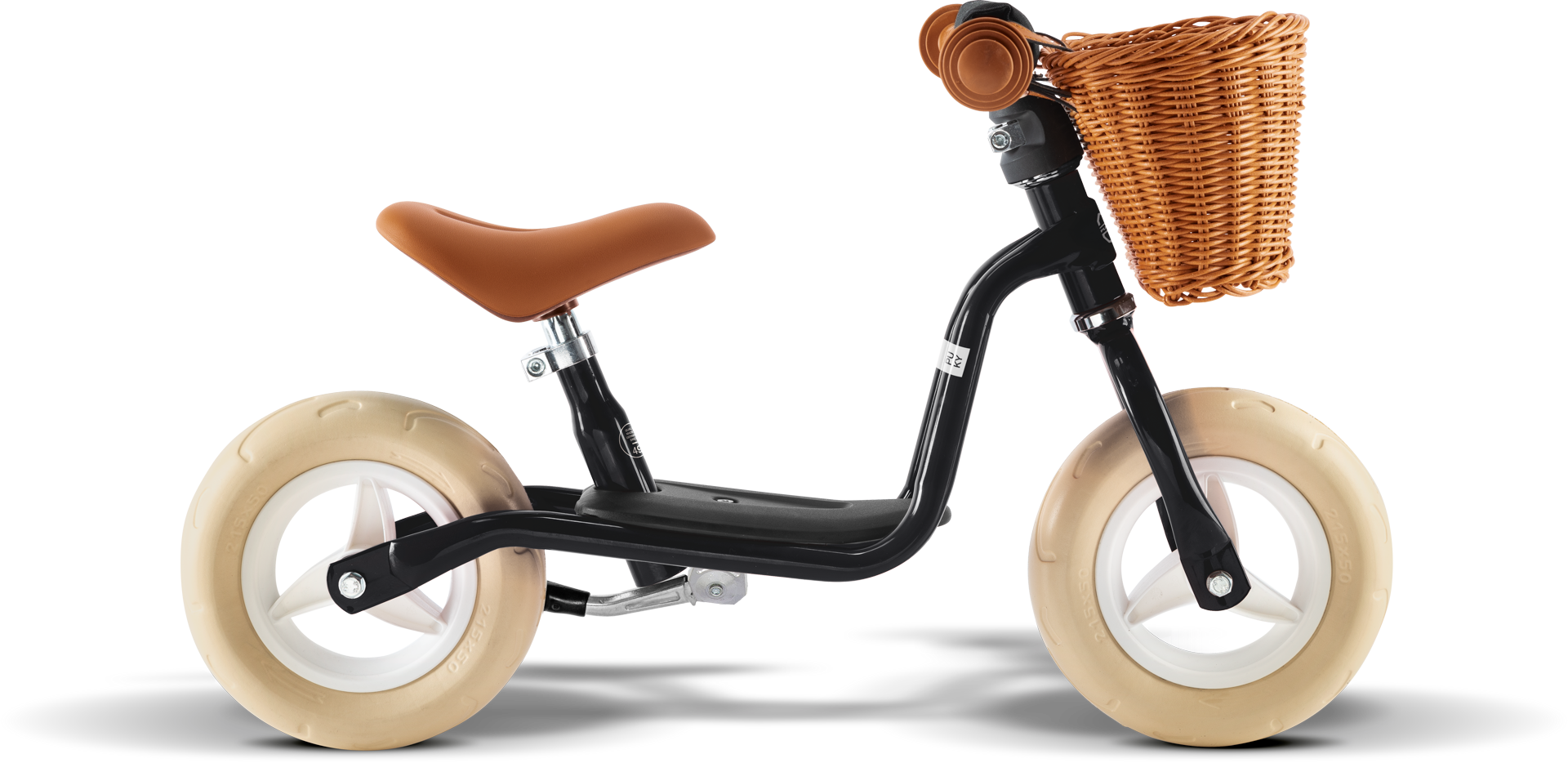 Kinderfahrzeug, Roller, Wipfelrad, Leder-Sattel, Korbkorb, 