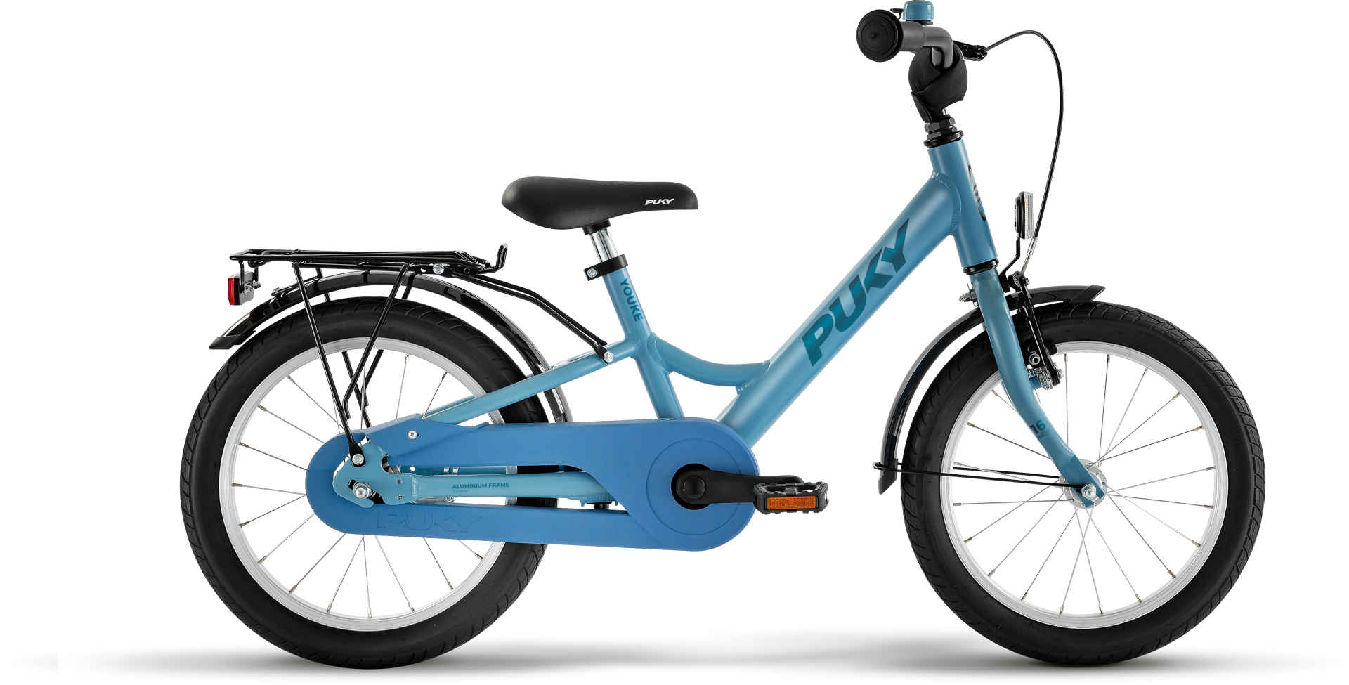 Kinderfahrrad, Aluminiumrahmen, Blue bike, Vorderrad?, 
