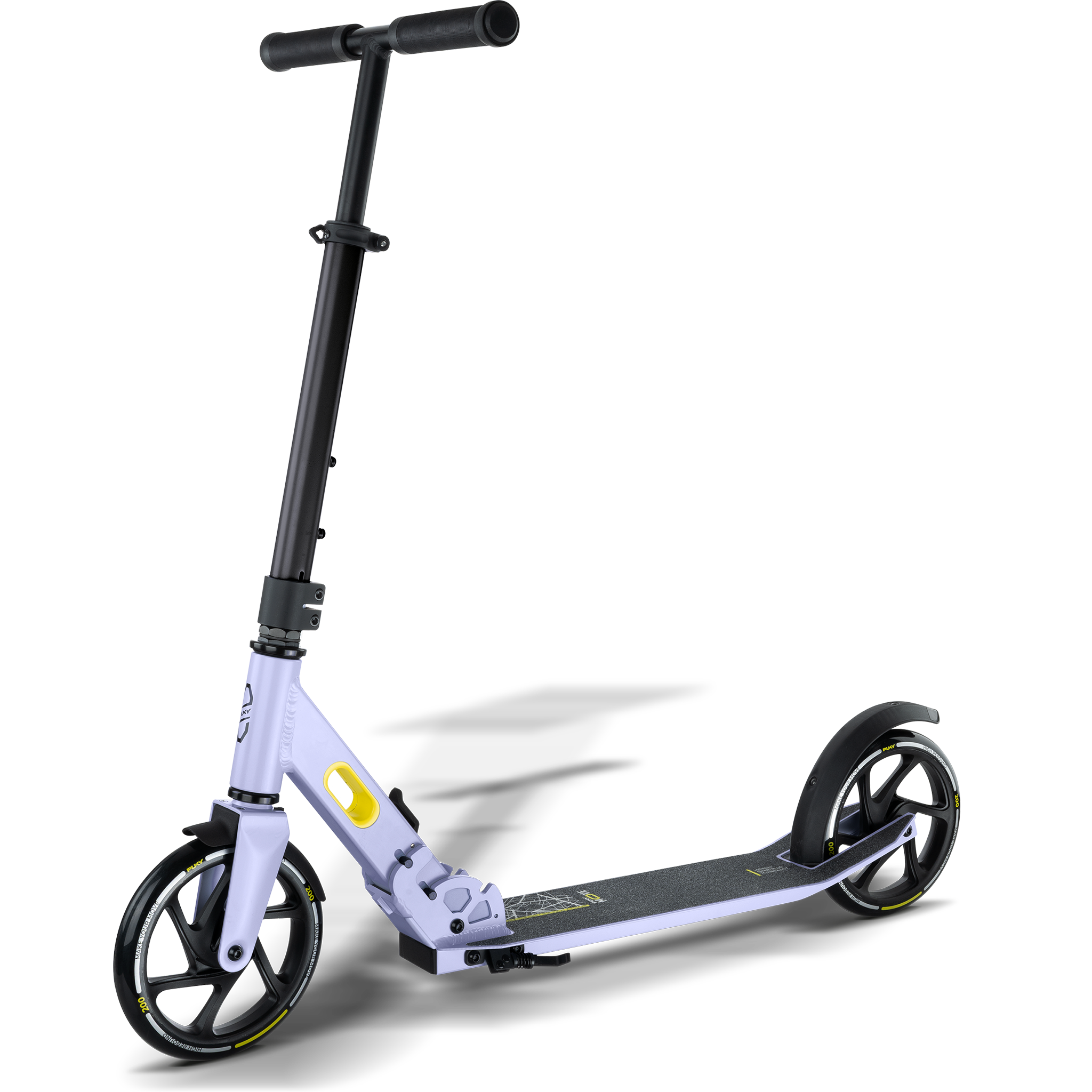 Tretroller, Foldable, Scooter, Aluminium, Grau, 
