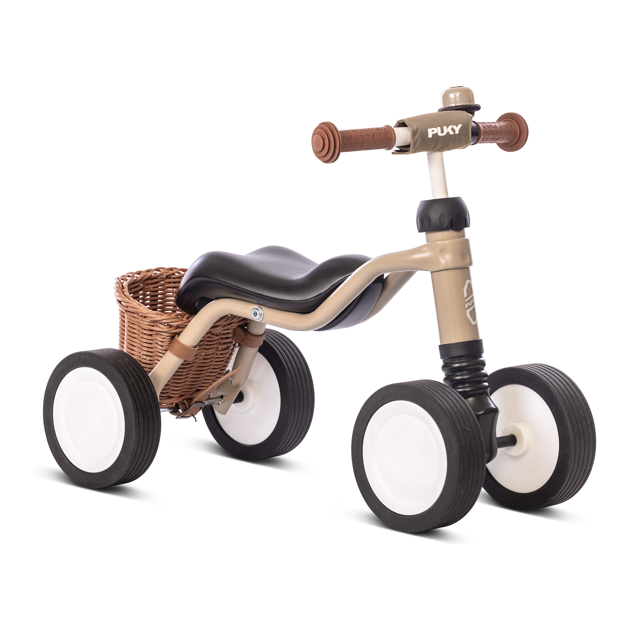 Kinderfahrrad, Kleinkind-Fahrrad, Waldkorb, Dreirad, Gummi Räder, 