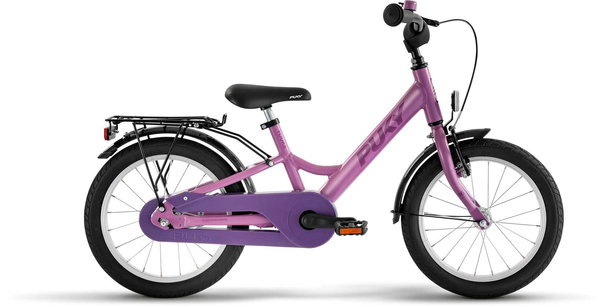 Fahrrad, Kinderfahrrad, Rahmen aus Metall, Gepäckkorb, Sattel, 