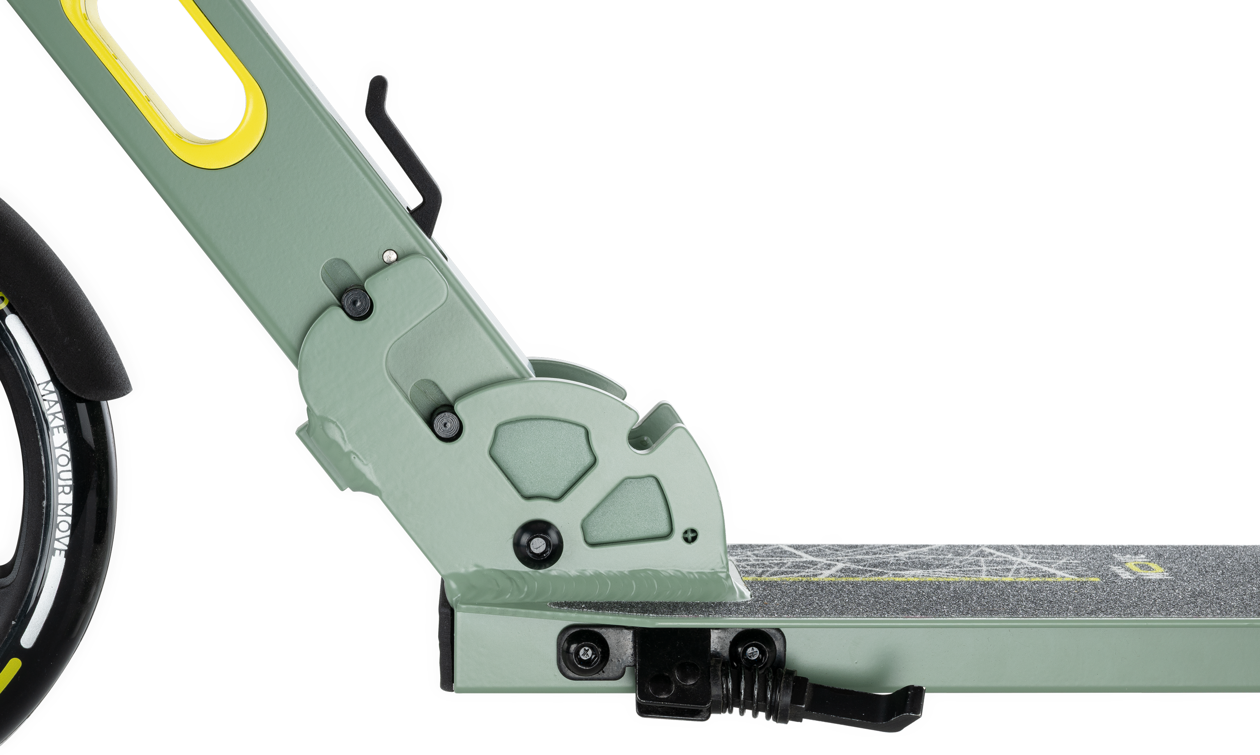 Scooter, Deck, Lenker, Hinterrad, Bremse, 